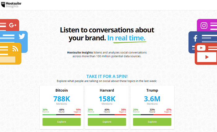 Sentiment analysis tools - Hootsuite Insights